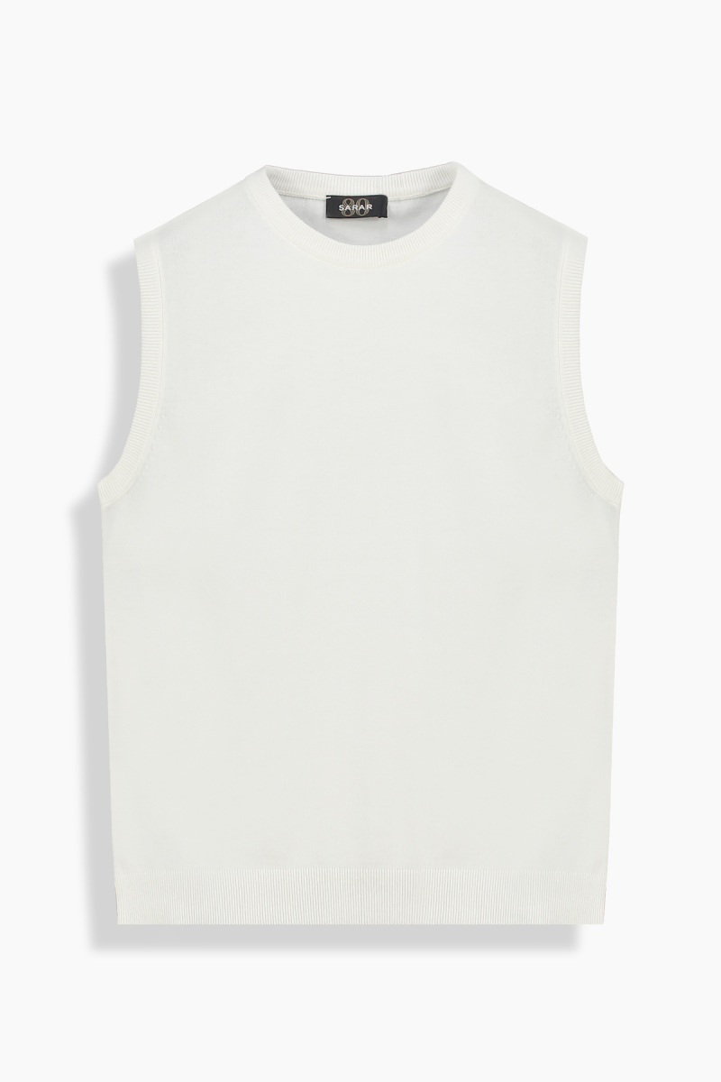 Lina Ekru Triko Bluz - 1