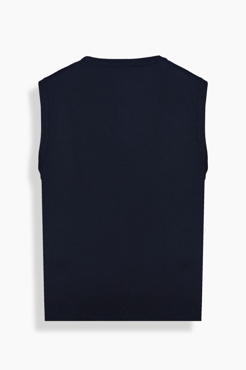 Lina Lacivert Triko Bluz - 2