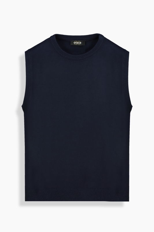 Lina Lacivert Triko Bluz - SARAR WOMAN