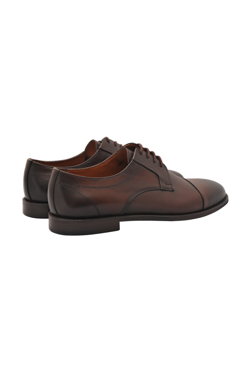 Microlight Kahverengi Deri Ayakkabı - 3