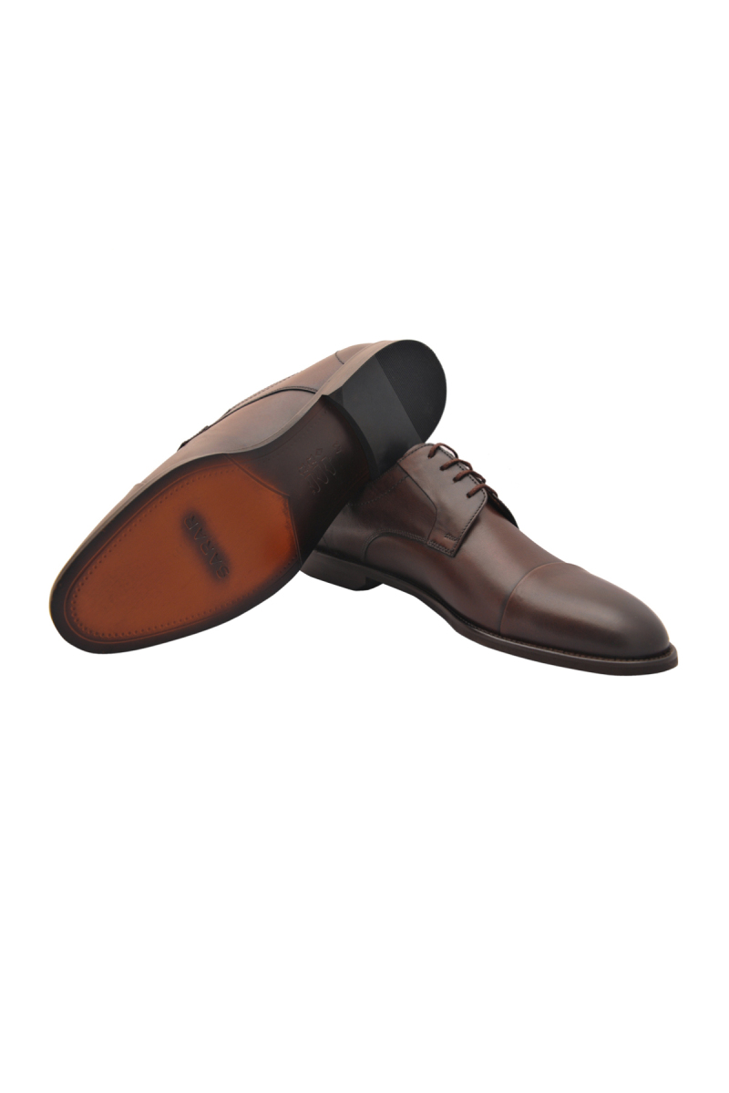 Microlight Kahverengi Deri Ayakkabı - 5