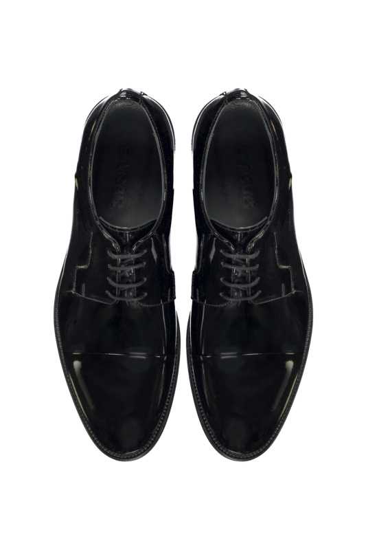 Microlight Siyah Deri Ayakkabı - SARAR