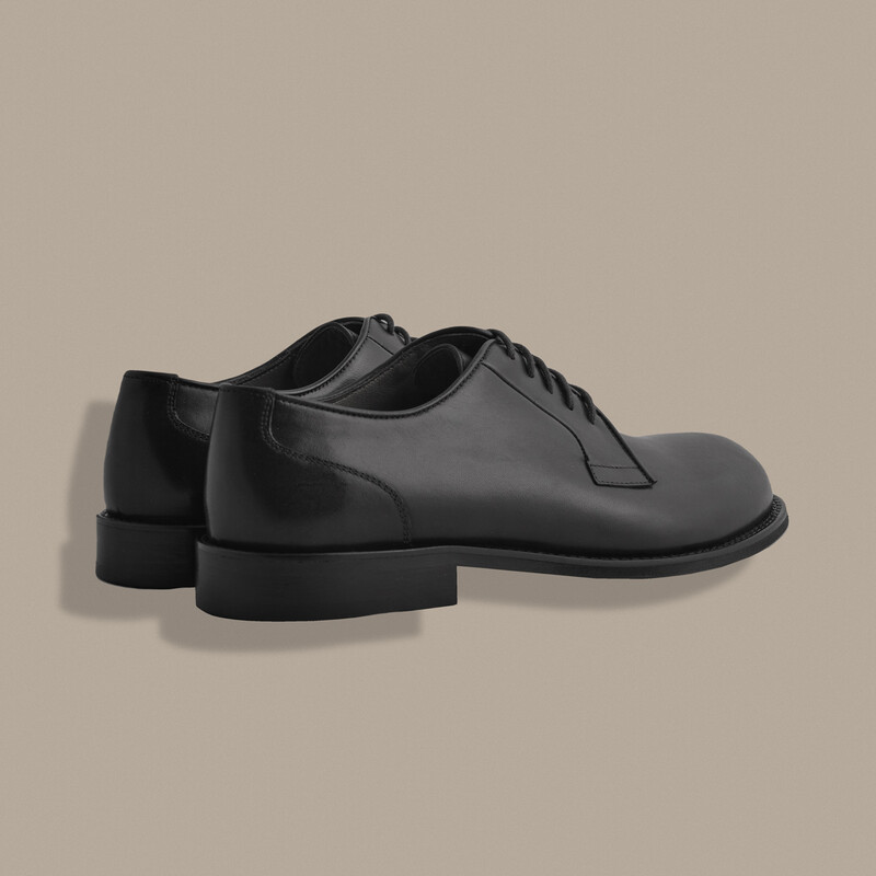 Bağcıklı Klasik Siyah Ayakkabı - SARAR
