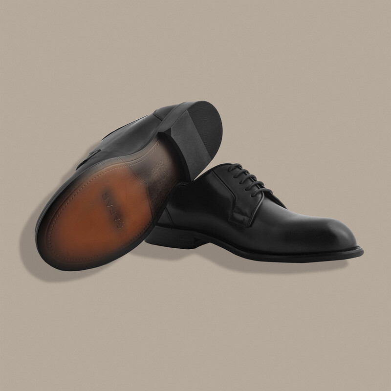 Bağcıklı Klasik Siyah Ayakkabı - SARAR