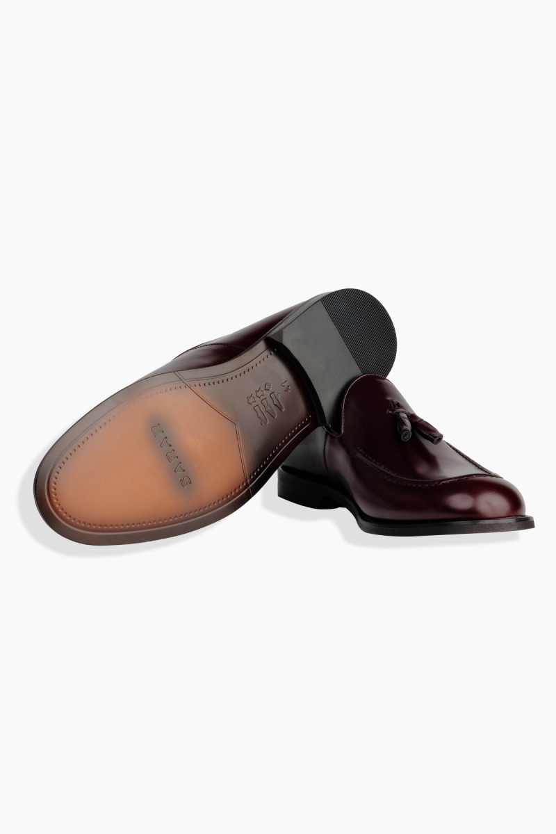 Microlight Taban Bordo Loafer Ayakkabı - 4