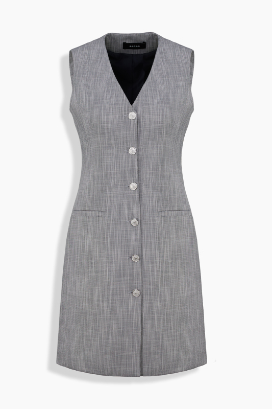 Monets Gri Elbise - SARAR WOMAN