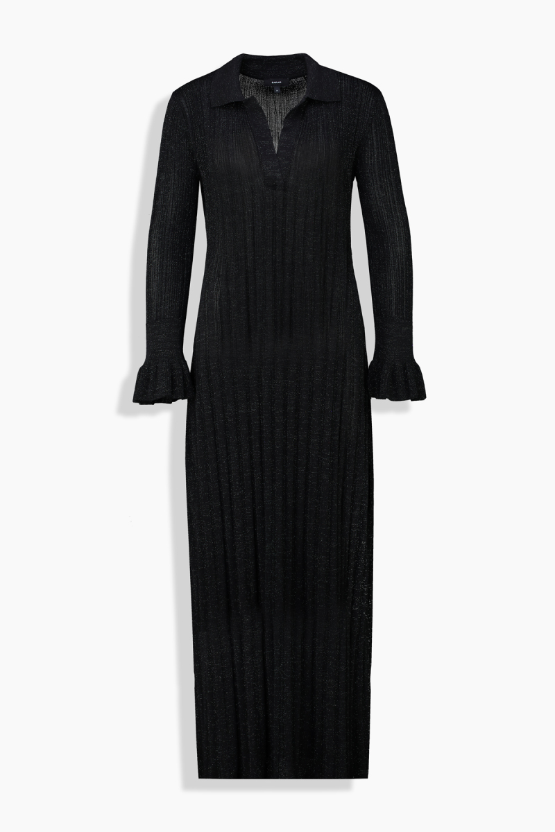 Muisa Siyah Triko Elbise - 1