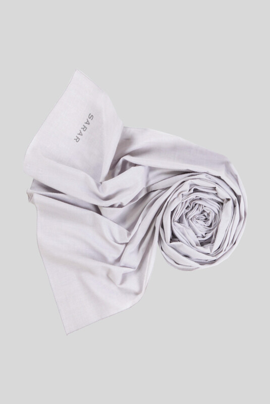 Gümüş Pamuk Şal - SARAR