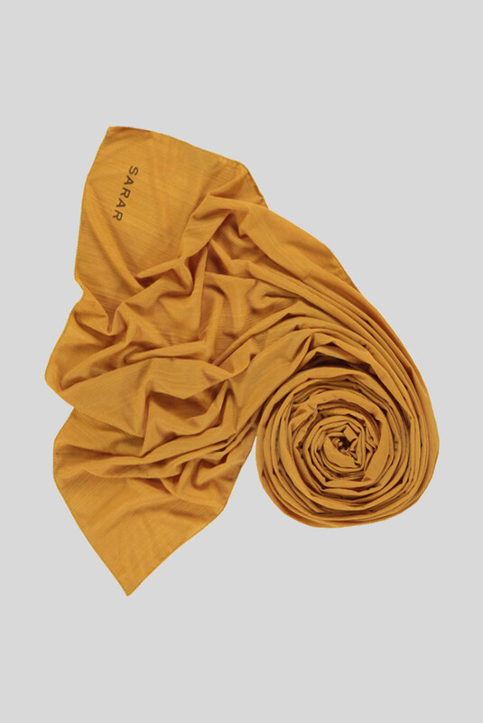 Gold Parlak Penye Şal - SARAR