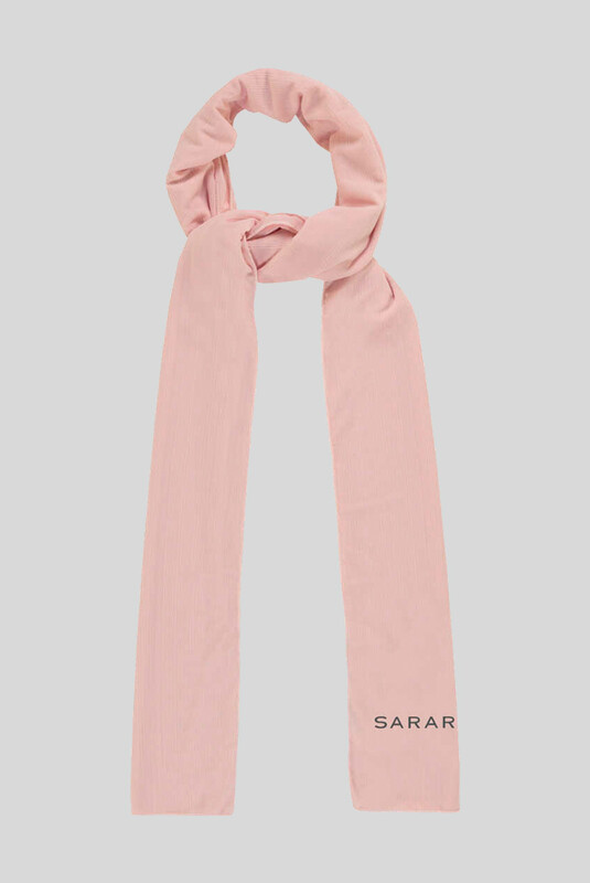 Açık Pudra Parlak Penye Şal - SARAR