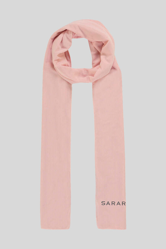 Açık Pudra Parlak Penye Şal - SARAR