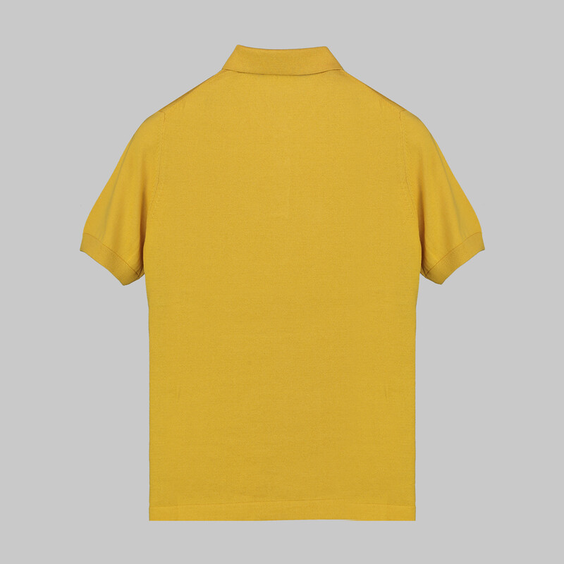 Polo Yaka Kısa Kol Sarı Triko - SARAR