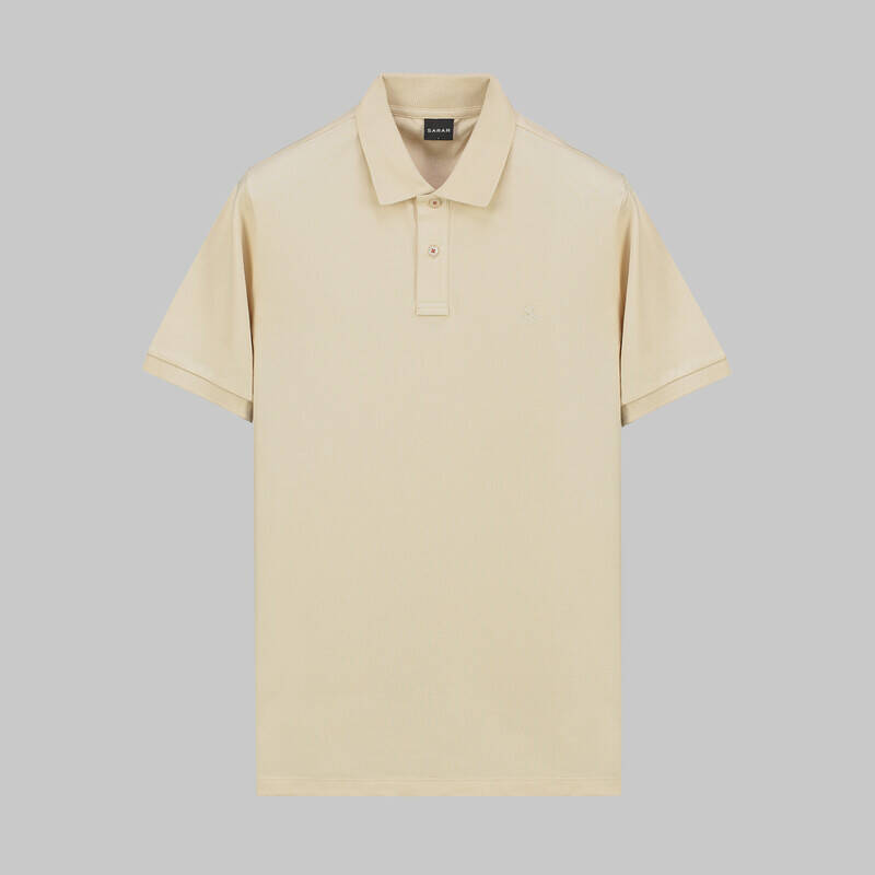 Polo Yaka Bej Tişört - 4