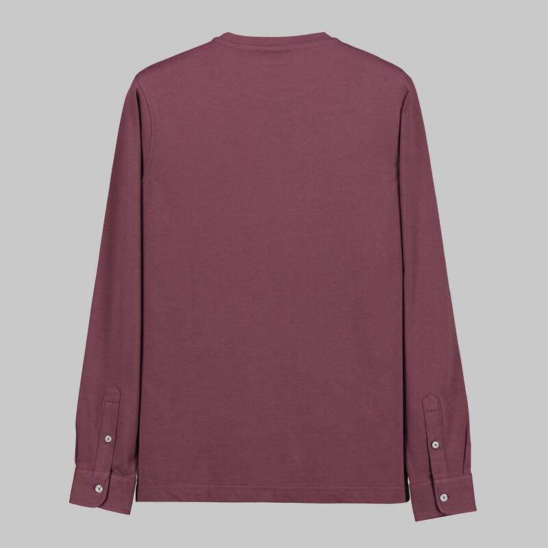 Sarar Premium Bisiklet Yaka Bordo Sweatshirt - 2