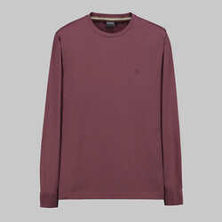 Sarar Premium Bisiklet Yaka Bordo Sweatshirt 