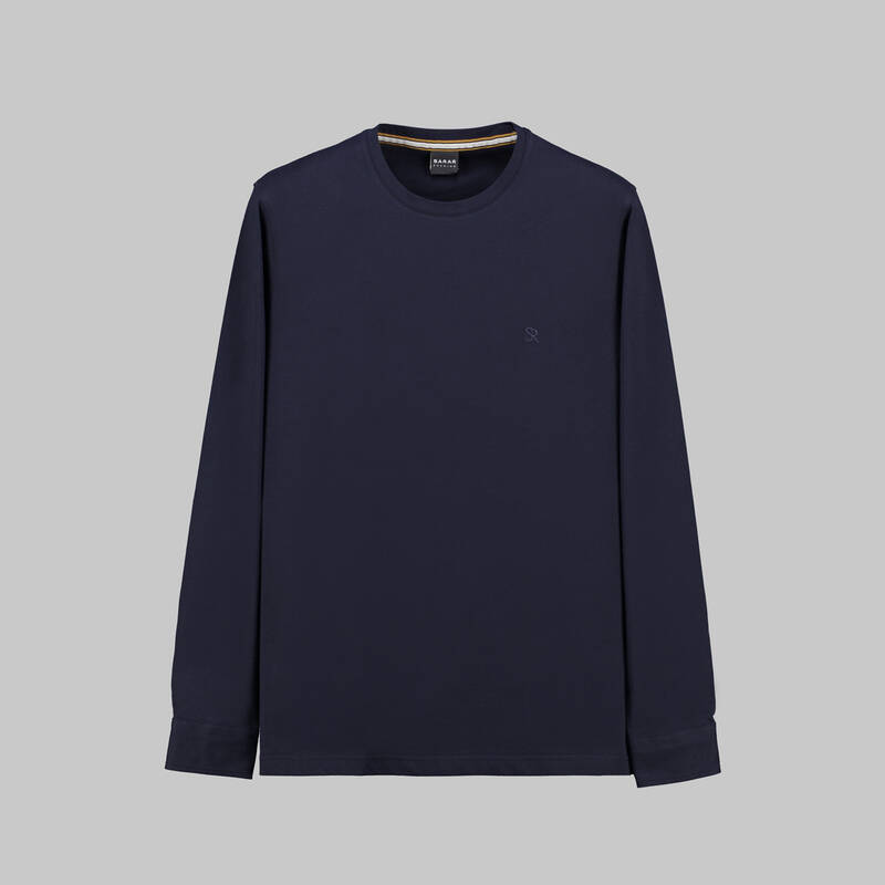 Sarar Premium Bisiklet Yaka Lacivert Sweatshirt - 1