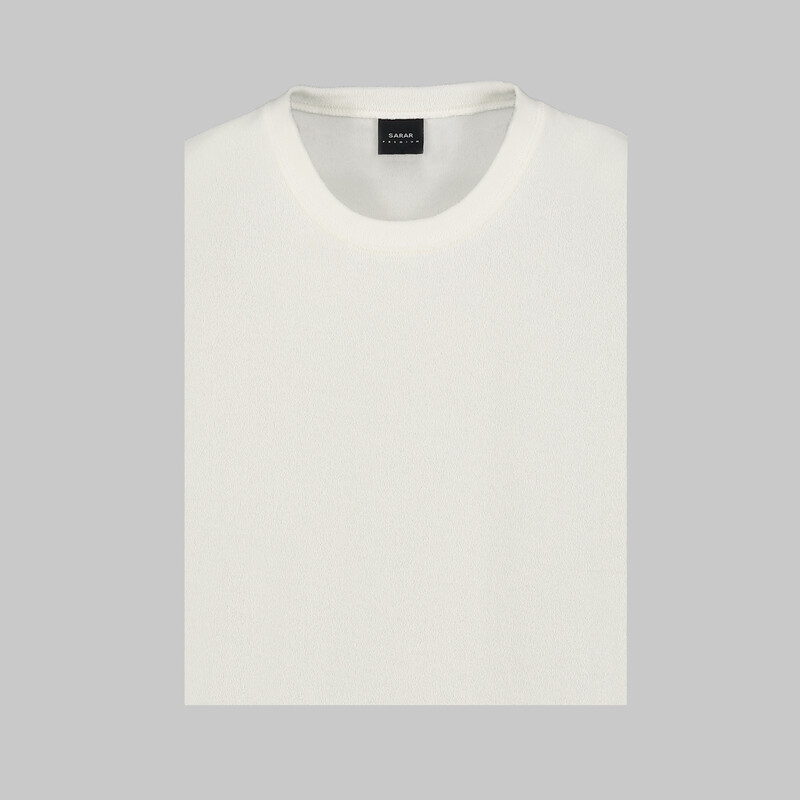 Kısa Kol Ekru Tişört - SARAR PREMIUM
