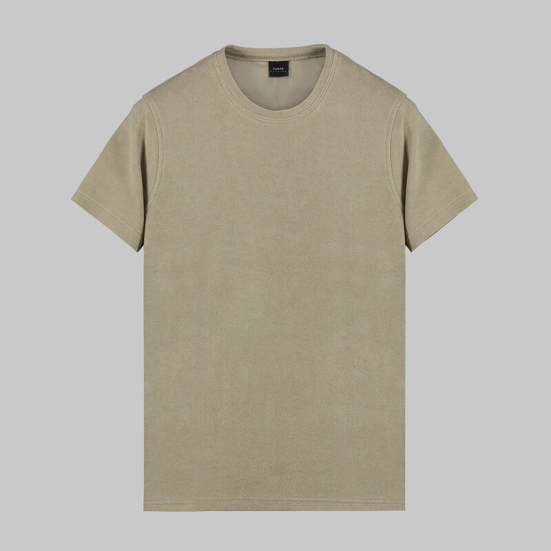 Kısa Kol Bej Tişört 
