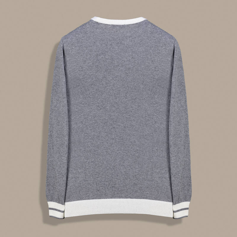 O Yaka Erkek Gri Triko - 2