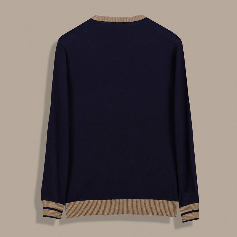 O Yaka Erkek Lacivert Triko - 2