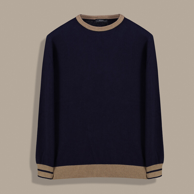 O Yaka Erkek Lacivert Triko - SARAR PREMIUM