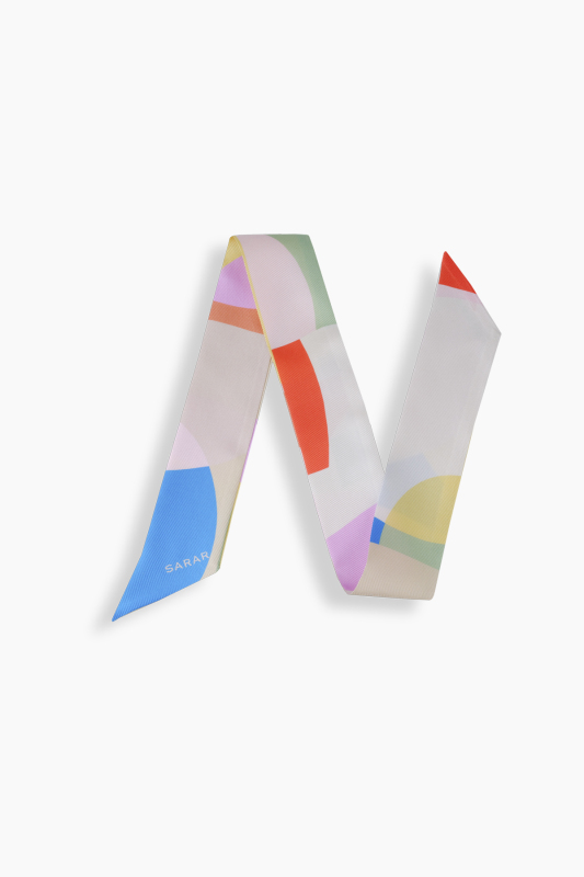 Reneta İpek Twill Sarı Fular - SARAR