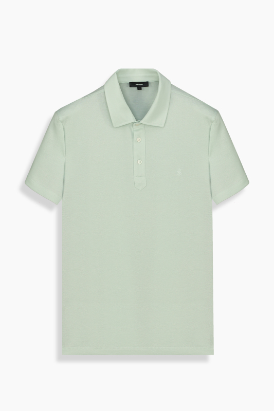 Regular Fit Polo Yaka Pamuklu Yeşil Tişört - SARAR