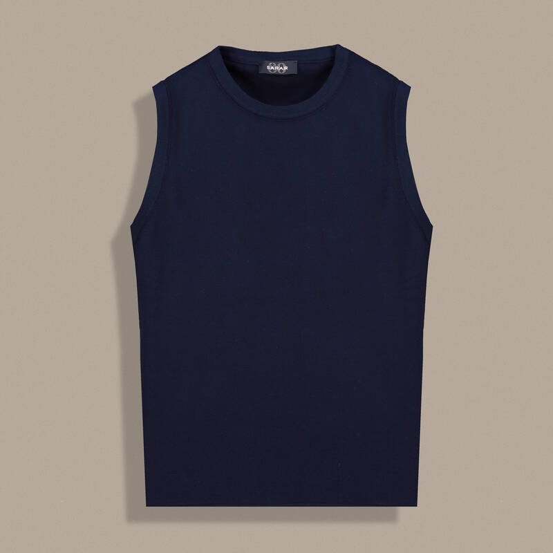 Solace Triko Lacivert Bluz - 1