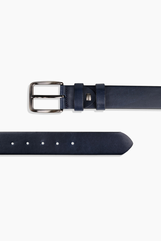 Vegetal Lacivert Spor Dikişsiz Kemer - SARAR