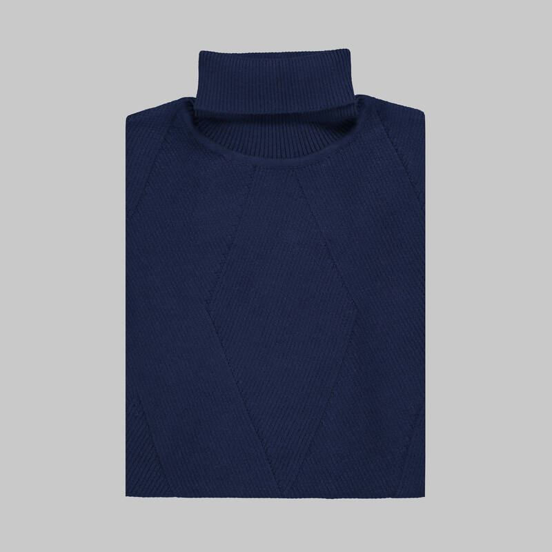 Sarar Tam Balıkçı Lacivert Triko - 3