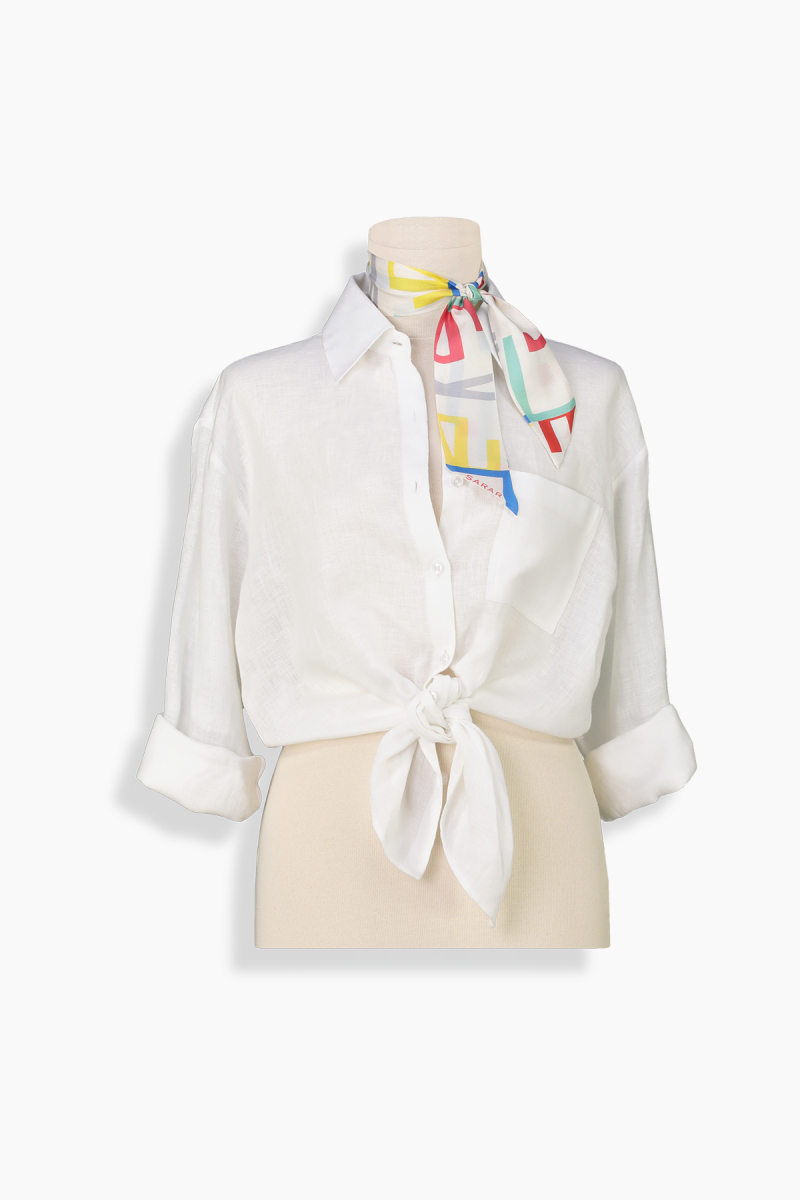 Trella İpek Twill Bej Fular - 1