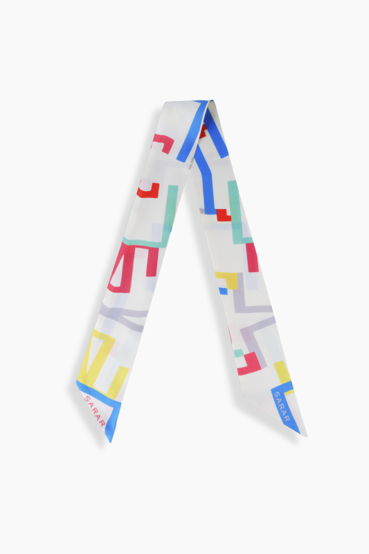 Trella İpek Twill Bej Fular - SARAR