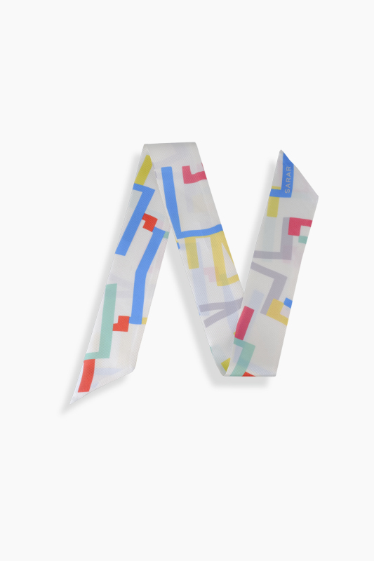 Trella İpek Twill Bej Fular - SARAR