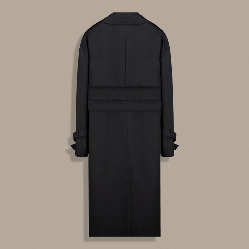 Kadın Siyah Trençkot - SARAR WOMAN