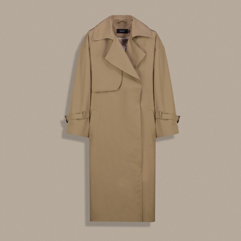 Kadın Açık Kahverengi Trençkot 