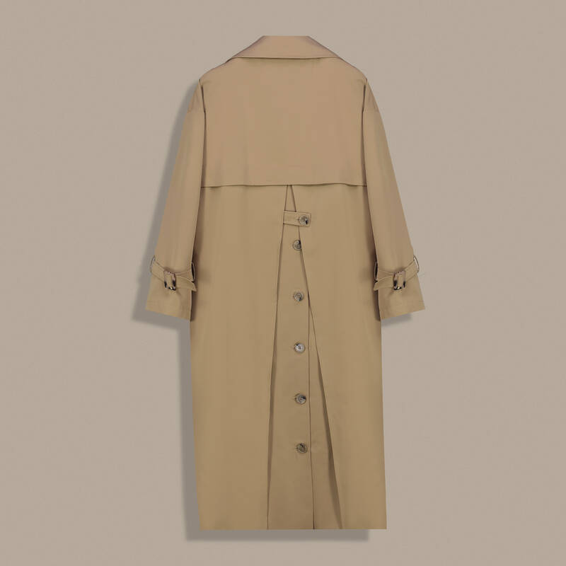 Kadın Açık Kahverengi Trençkot - 2