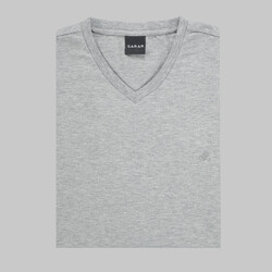 Sarar V Yaka Gri Tişört - SARAR