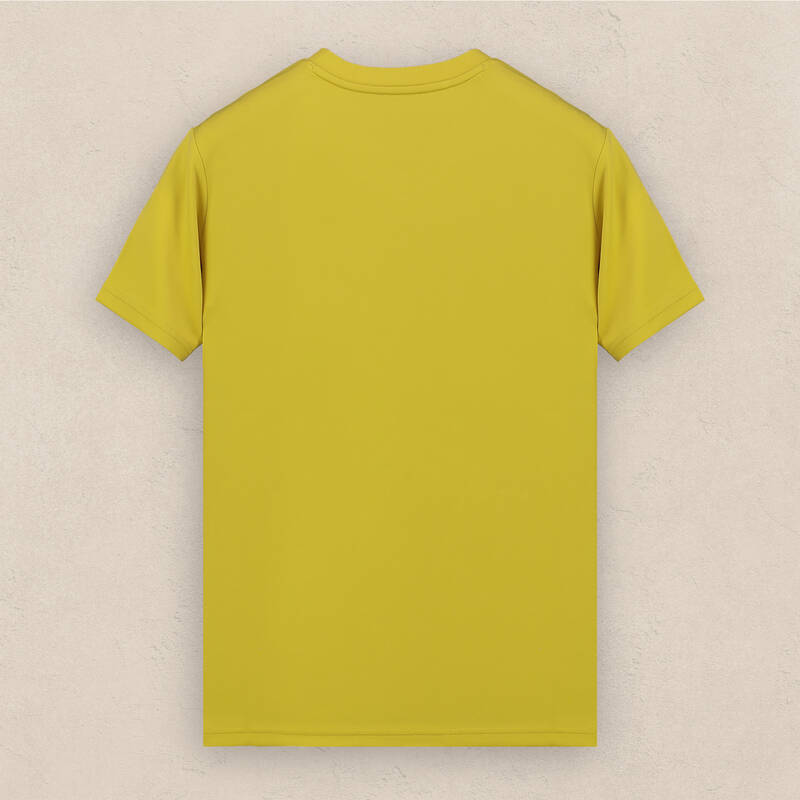 V Yaka Hardal Tişört - 2