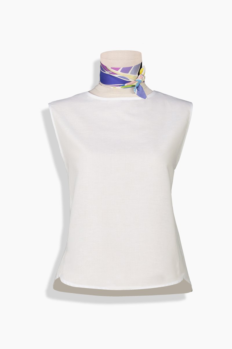 Violeta İpek Twill Lila Fular - 2