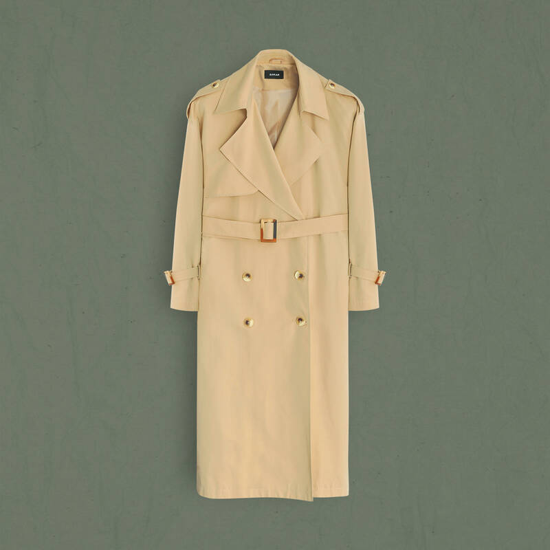 Bej Kadın Trençkot - 2