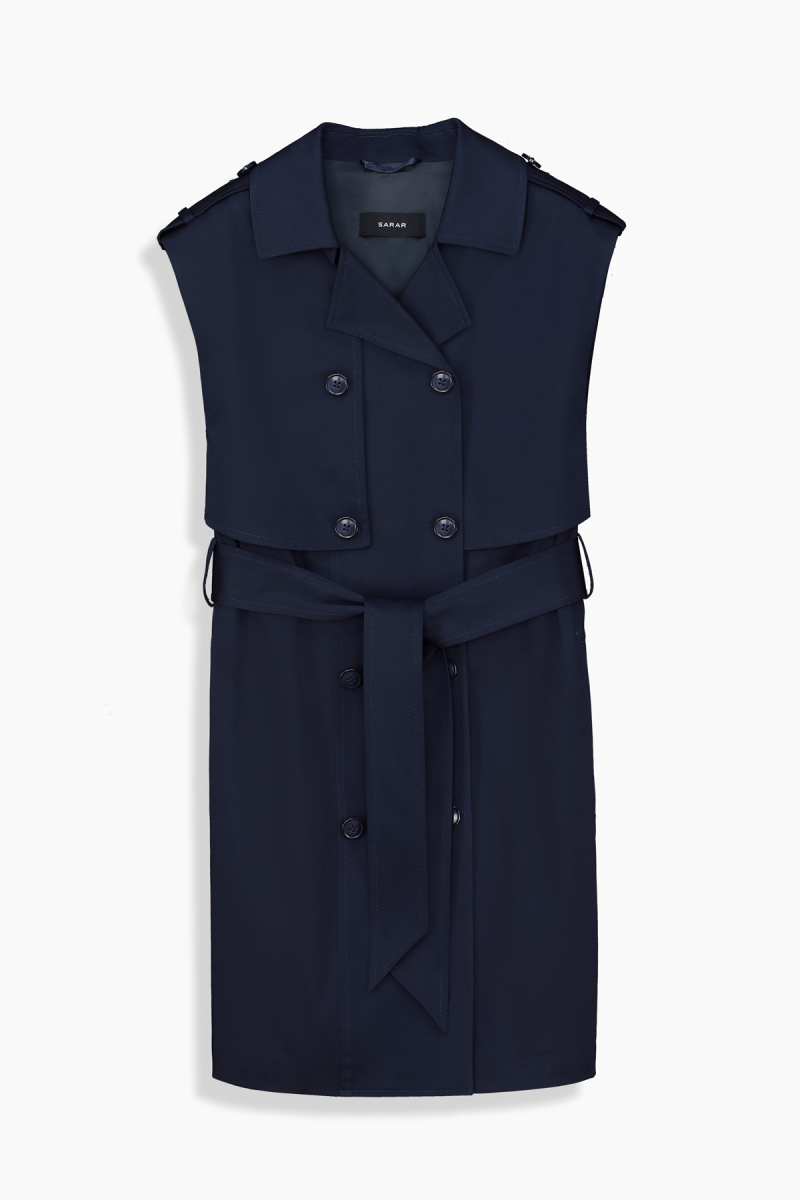 Caffu Lacivert Trençkot - 1