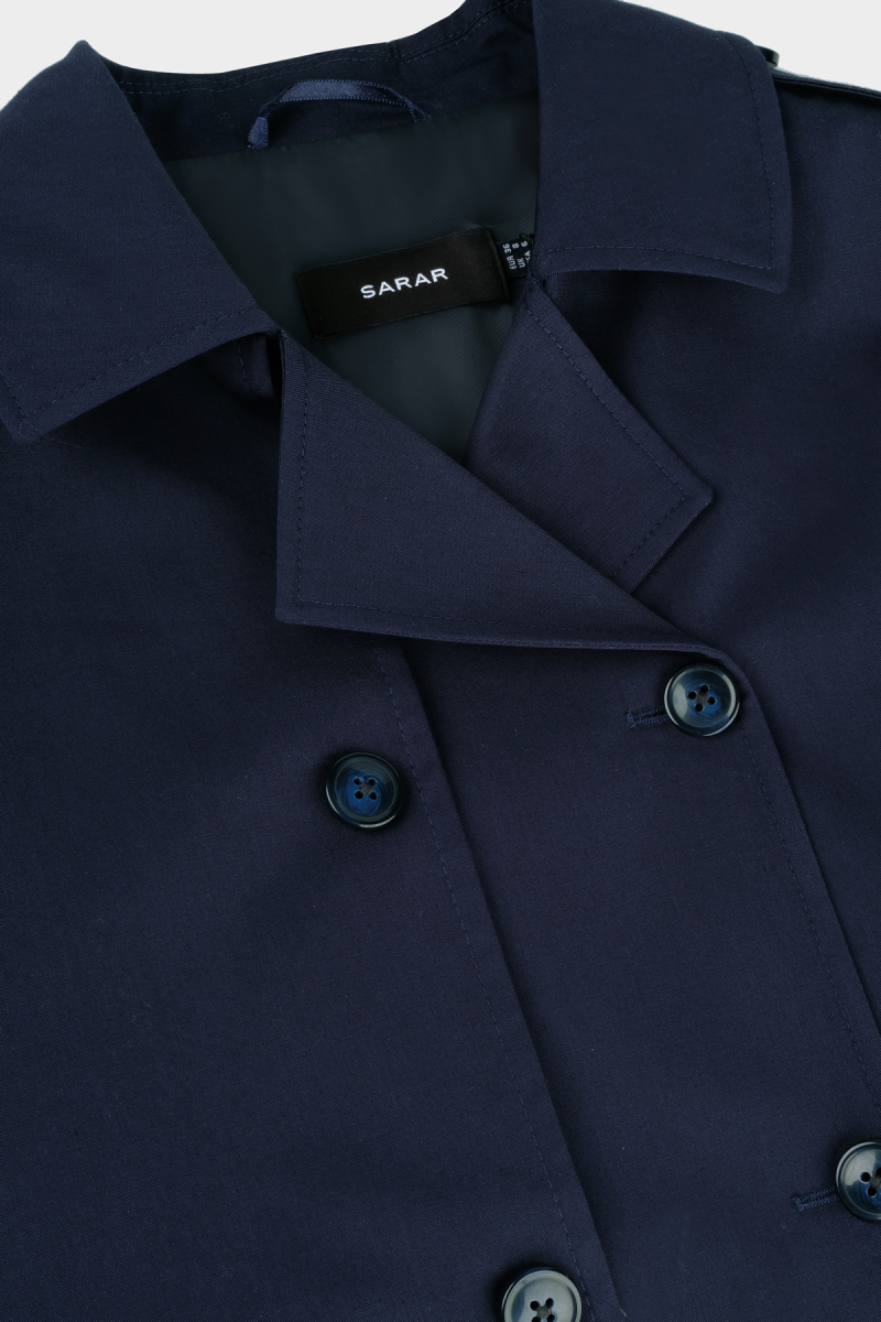 Caffu Lacivert Trençkot - 3