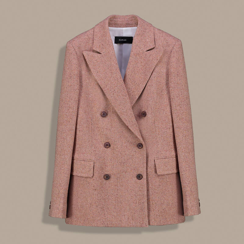 Gaudy Kruvaze Pembe Ceket - 3