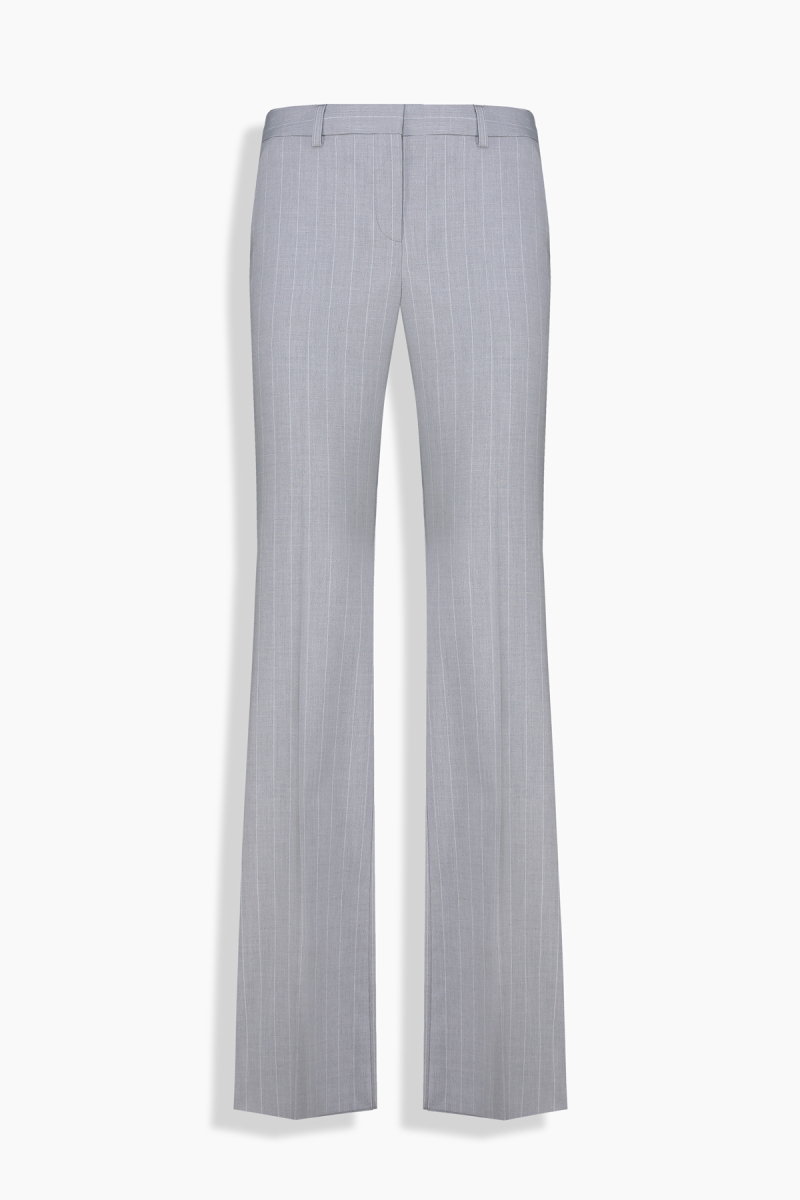 Gloriana Çizgili Gri Pantolon - 1