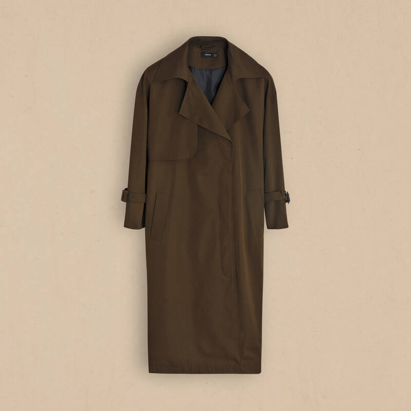 Haki Kadın Trençkot - 3