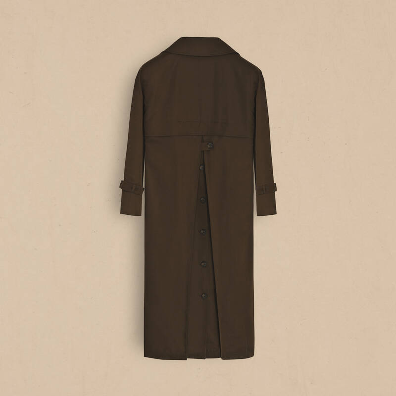 Haki Kadın Trençkot - 4