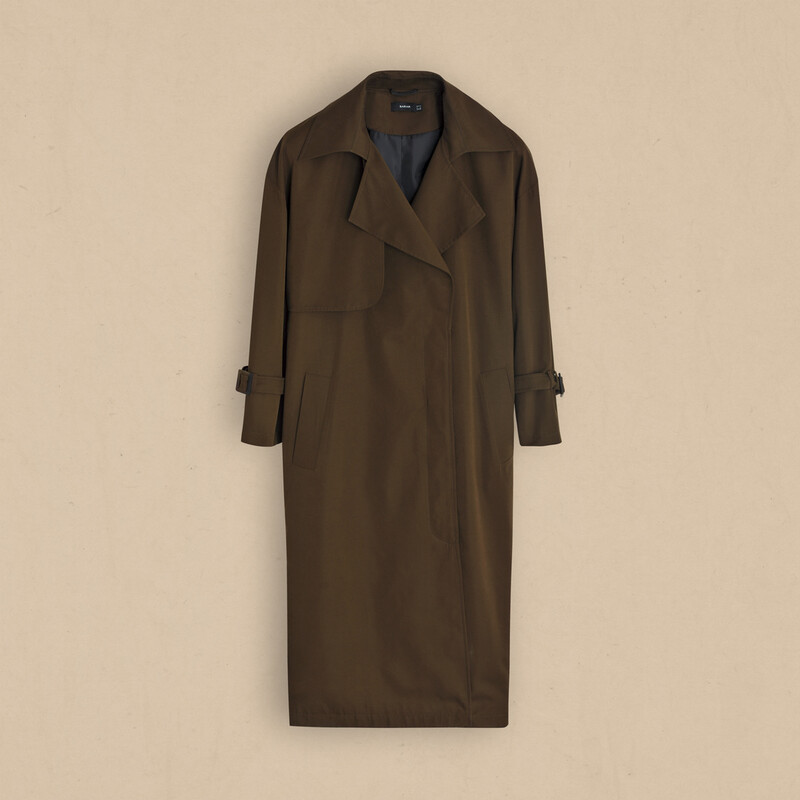 Haki Kadın Trençkot - SARAR WOMAN