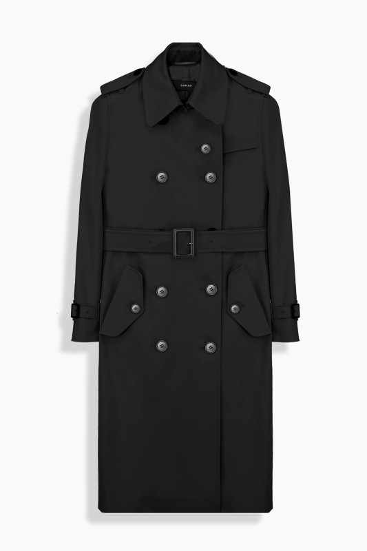 Morisa Siyah Trençkot - SARAR WOMAN