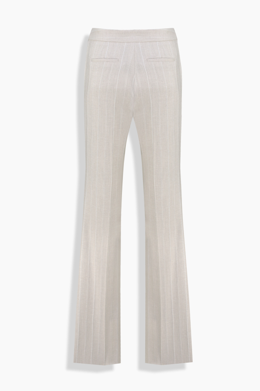 Perrie Çizgili Bej Pantolon - SARAR WOMAN