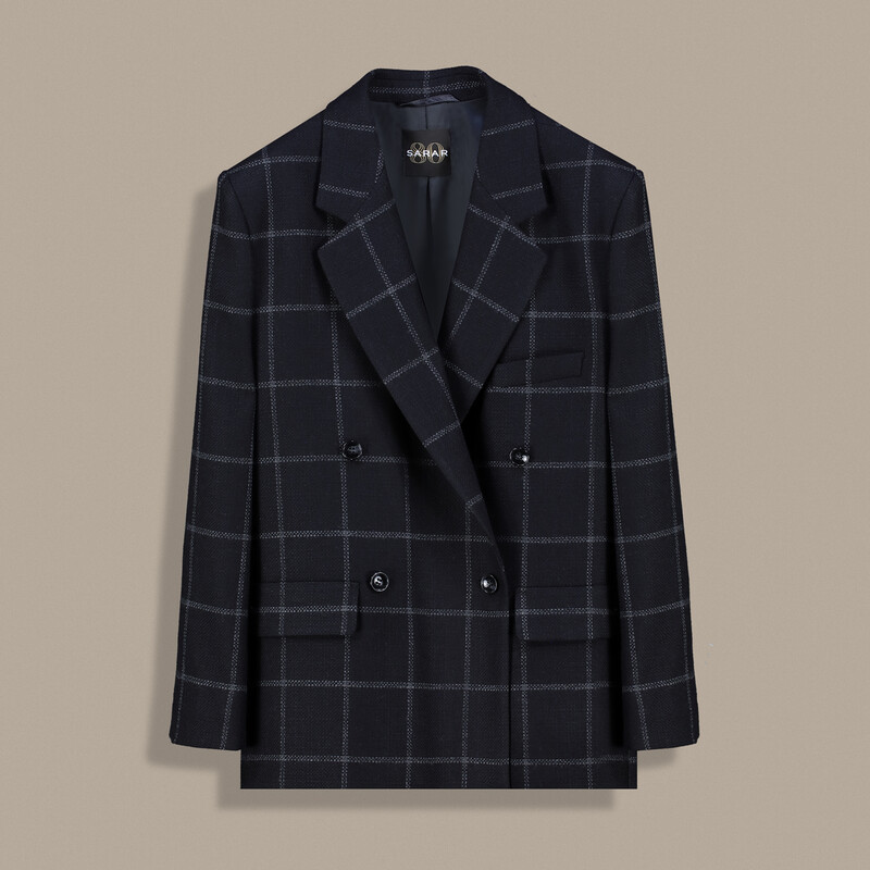 Rivale Kareli Siyah Ceket - SARAR WOMAN